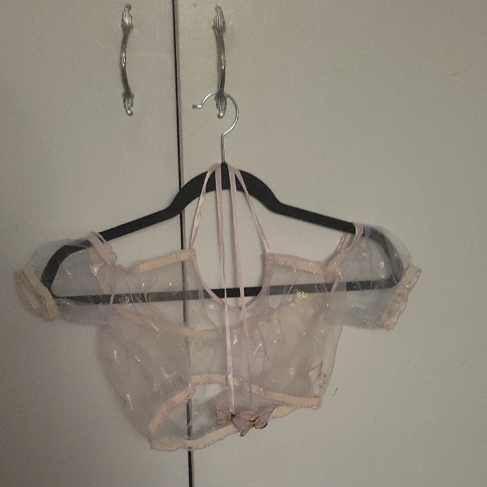 Sheer Butterfly Intimates Set - Picture 3 of 5